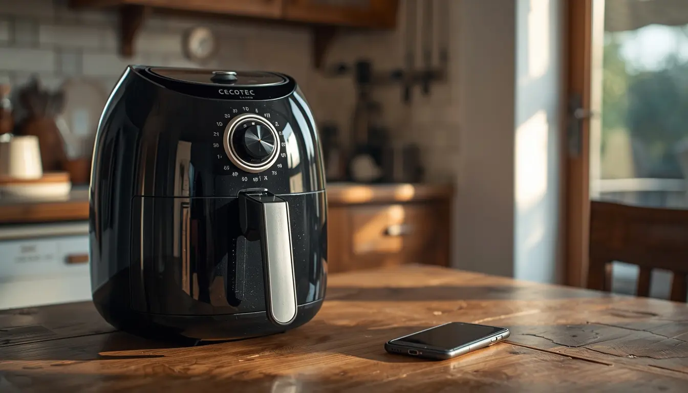 freidora de aire Cecotec en cocina
