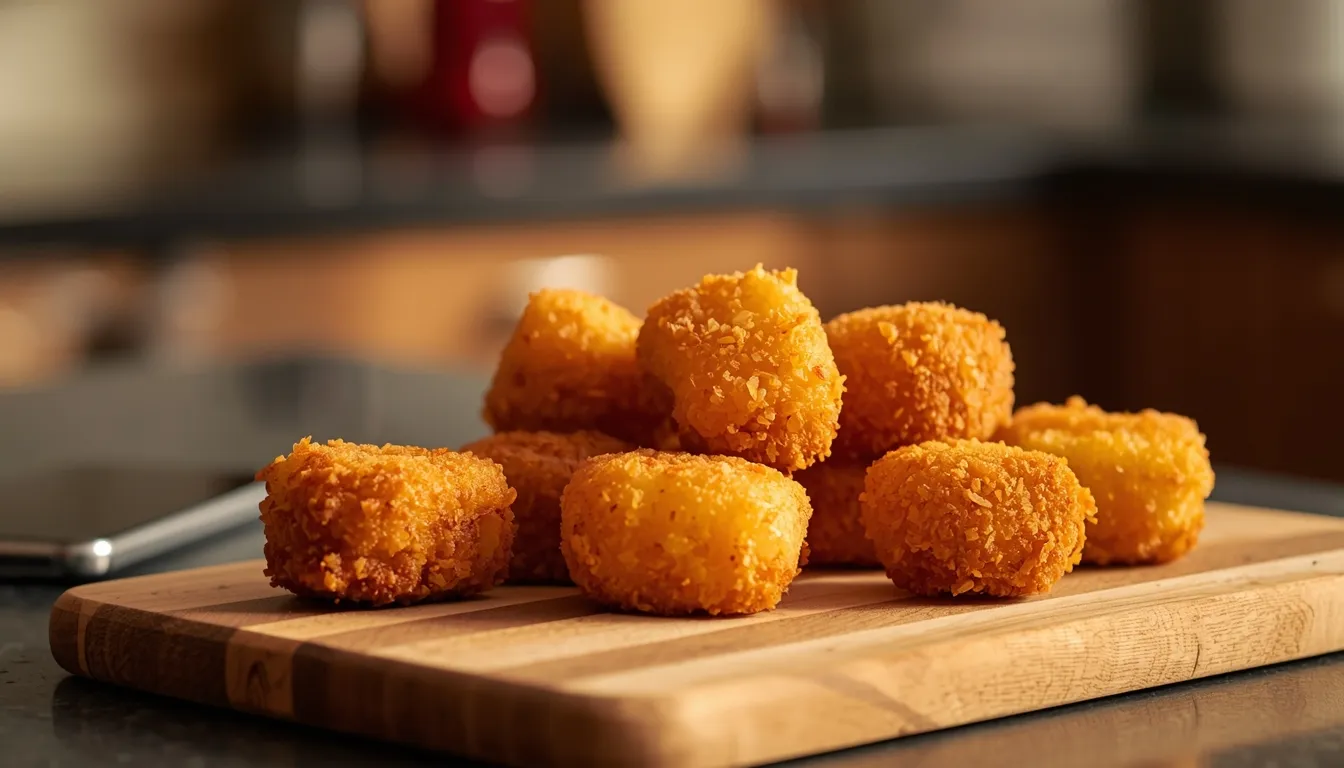 croquetas en freidora de aire crujientes