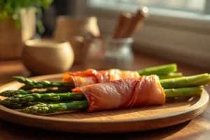 Espárragos con Jamón Serrano en Freidora de Aire — Aperitivo en 10 Minutos