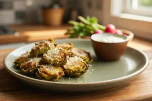 Alcachofas en Freidora de Aire con Parmesano — Crujientes y Listas en 15 Minutos