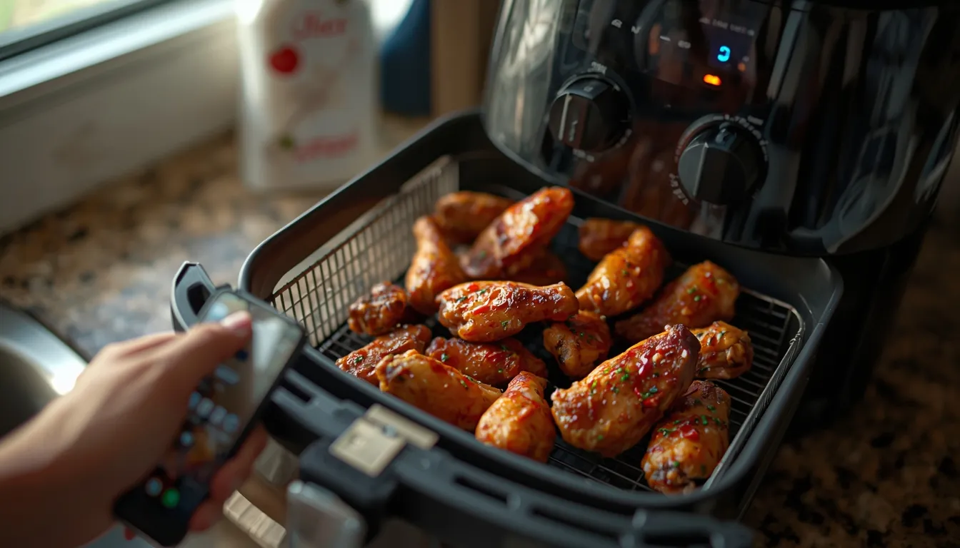 Alitas de Pollo Congeladas en Freidora de Aire — Sin Descongelar y Crujientes