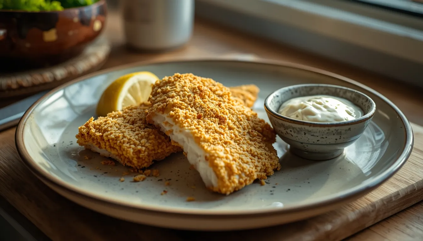 Bacalao Rebozado con Panko en Freidora de Aire — Crujiente y Sin Aceite