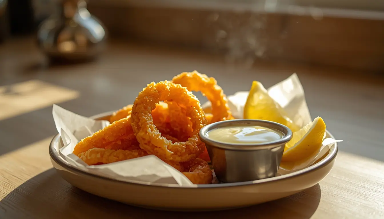 calamares a la romana congelados en freidora de aire crujientes