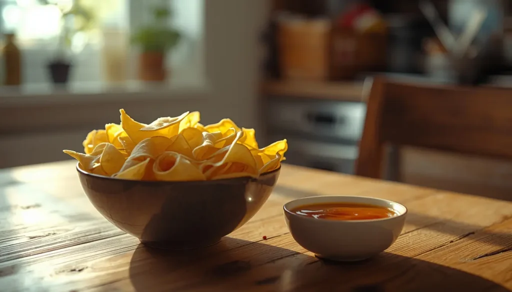 chips de pasta en freidora de aire crujientes estilo TikTok