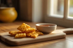 Crackers de Queso en Freidora de Aire — Solo 2 Ingredientes y Listos en 10 Minutos