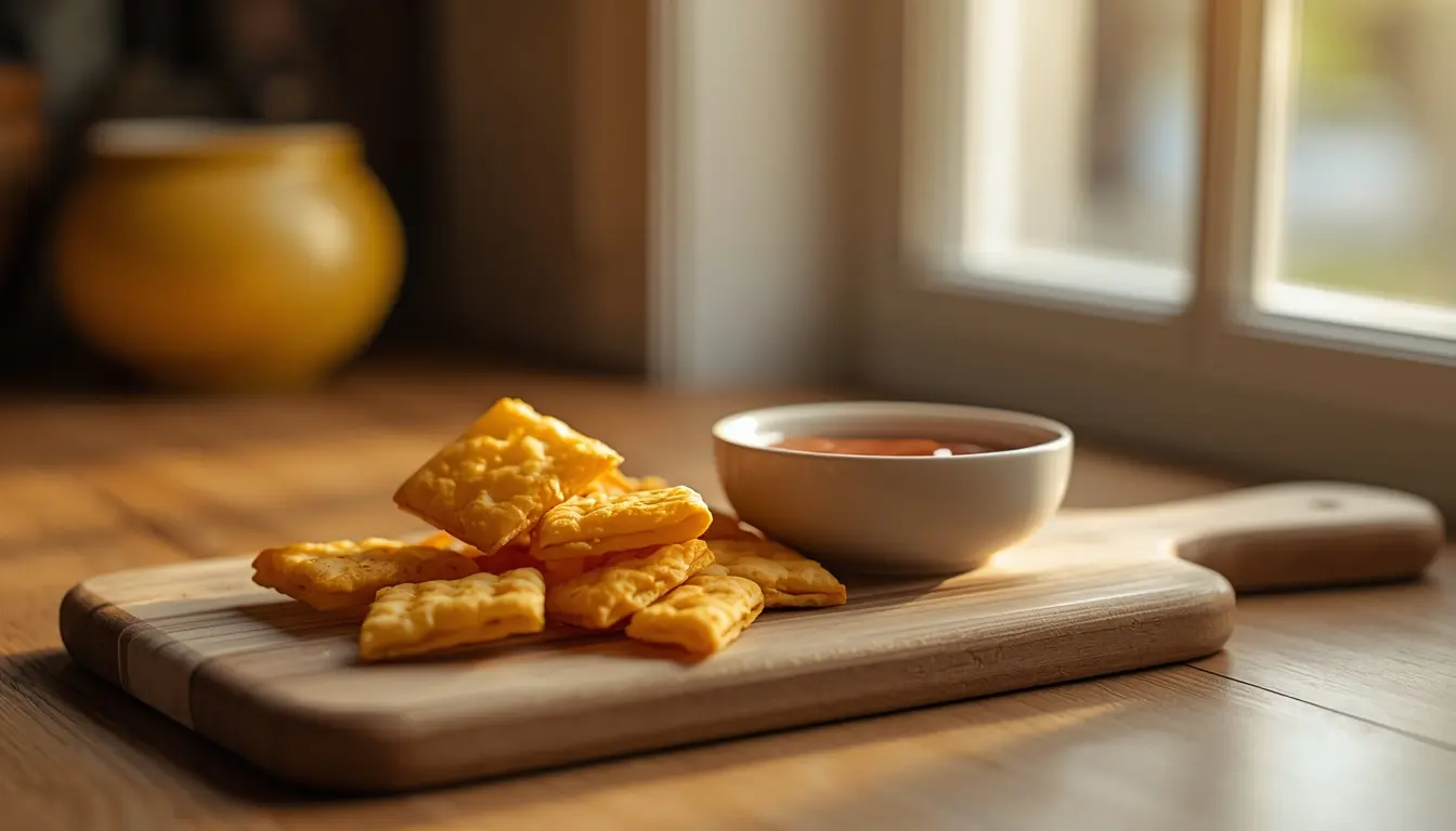 Crackers de Queso en Freidora de Aire — Solo 2 Ingredientes y Listos en 10 Minutos