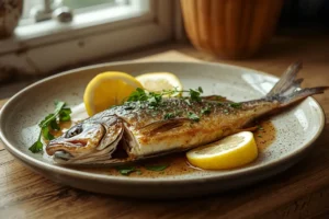 Lubina en Freidora de Aire — Entera o en Filetes con Piel Crujiente