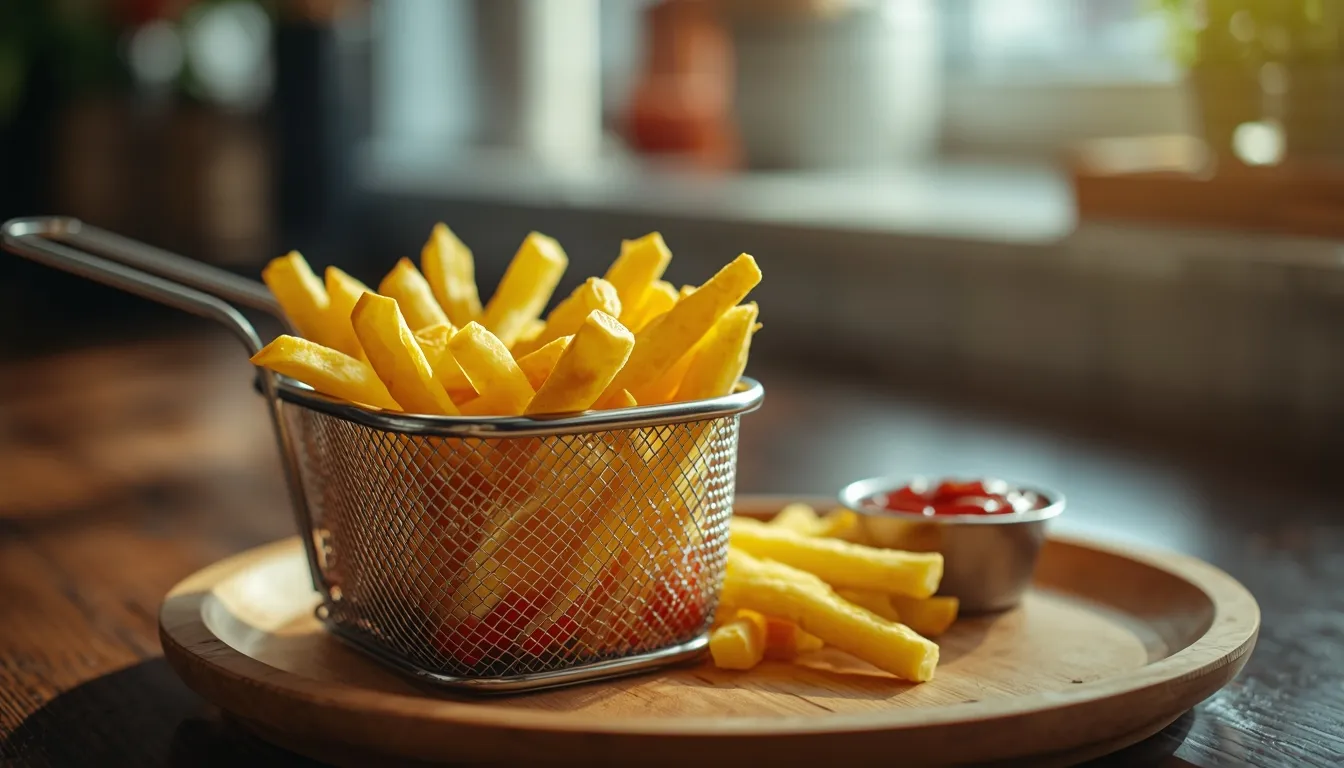 Patatas Fritas Congeladas en Freidora de Aire — Tiempos Exactos por Tipo