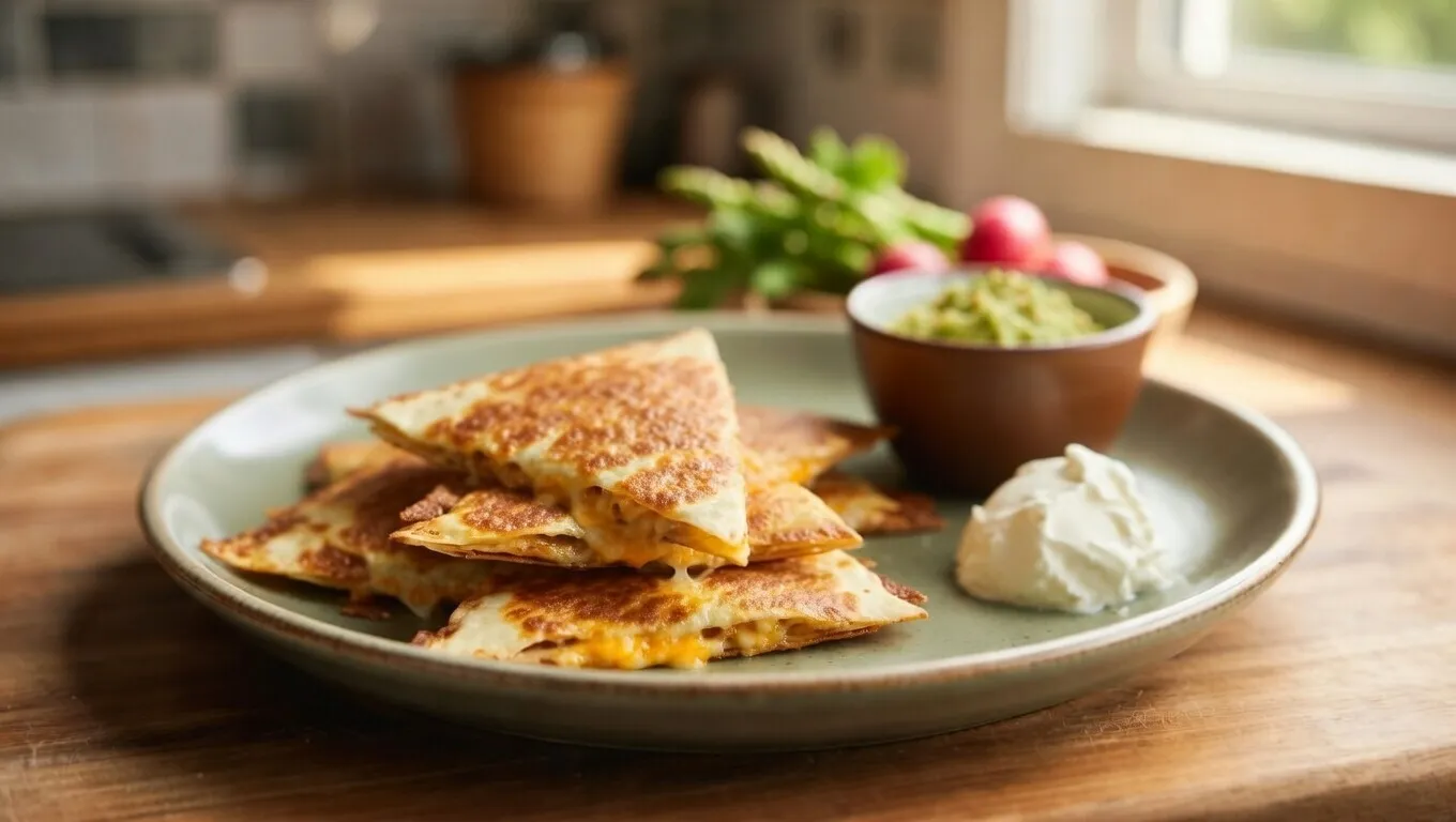 Quesadillas en Freidora de Aire — Crujientes y con Queso Fundido en 8 Minutos