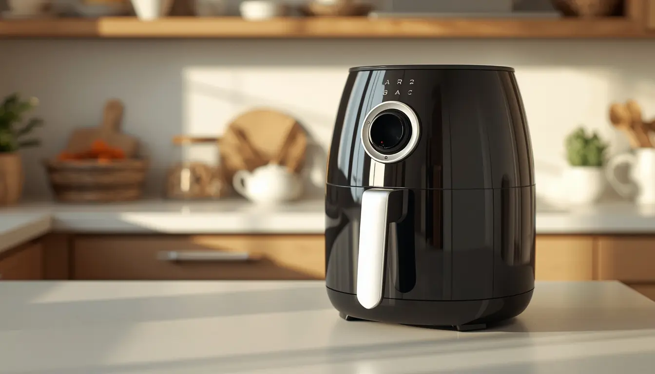 freidora de aire en cocina moderna