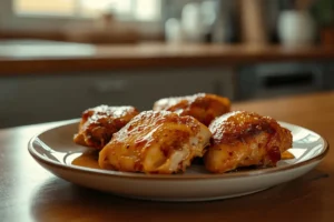 Muslos de Pollo al Limón en Freidora de Aire con Miel y Mostaza — Jugosos y Crujientes