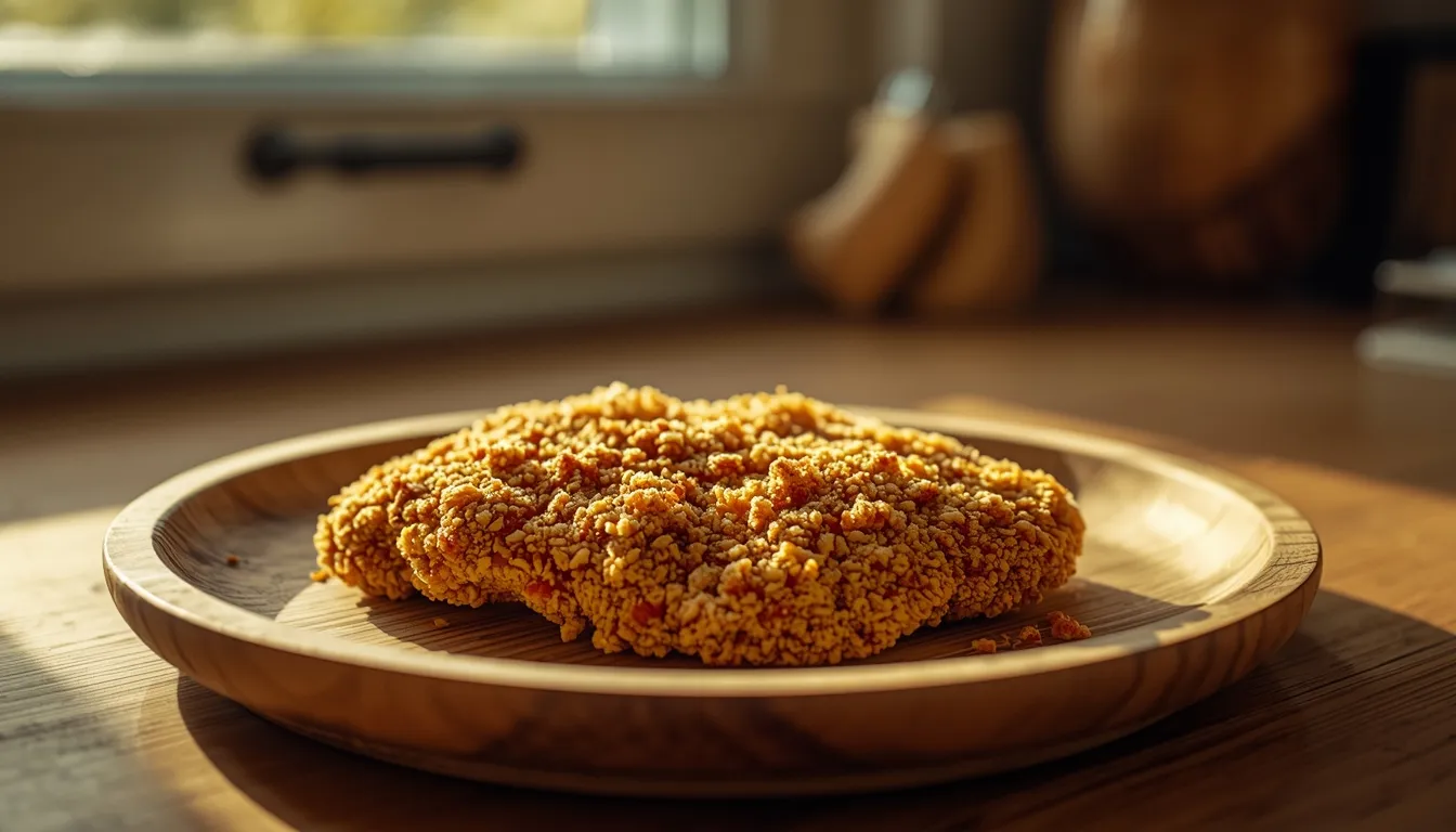 pollo empanado en freidora de aire con panko crujiente
