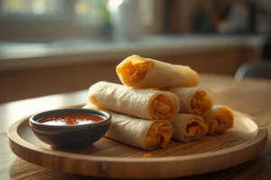 Rollitos de Primavera de Gambas en Freidora de Aire — Crujientes y Sin Aceite