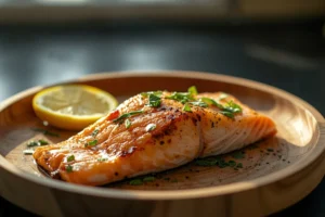 Salmón en Freidora de Aire con Limón y Especias — Fresco o Congelado