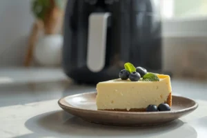 Tarta de Queso Fit en Freidora de Aire — Sin Azúcar y Alta en Proteínas