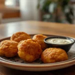 buñuelos de bacalao en freidora de aire crujientes con alioli