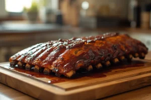 Costillas BBQ en Freidora de Aire con Salsa Casera — Caramelizadas y Tiernas