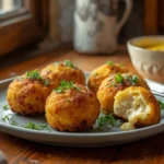 croquetas de bacalao en freidora de aire cremosas con bechamel