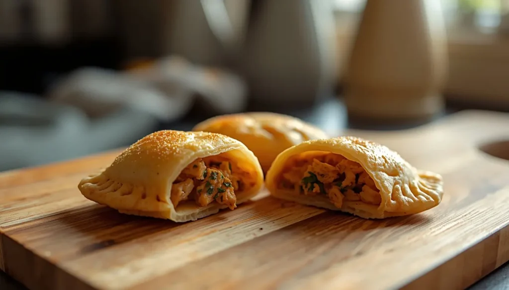 empanada de atún en freidora de aire con hojaldre crujiente