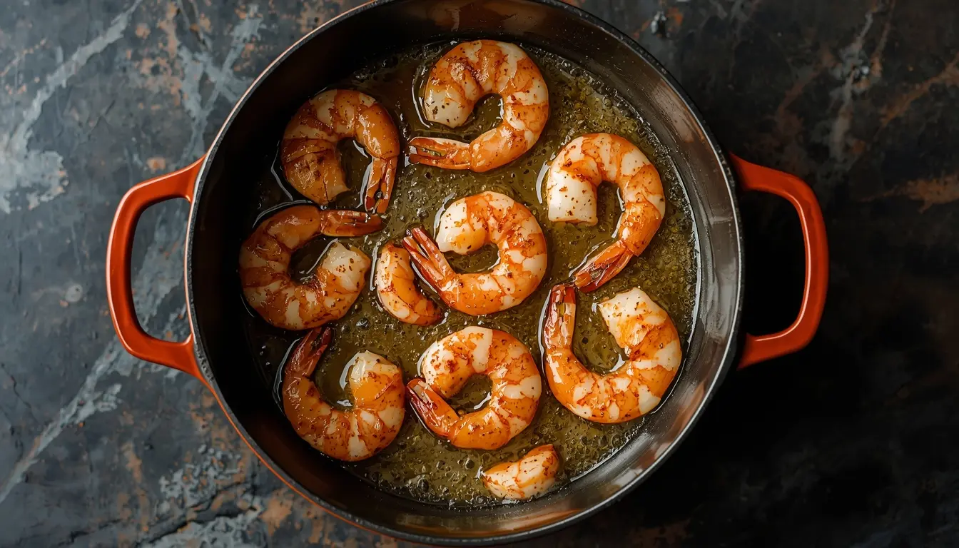 gambas al ajillo en freidora de aire