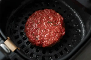 Hamburguesas Congeladas en Freidora de Aire — Tiempo Exacto