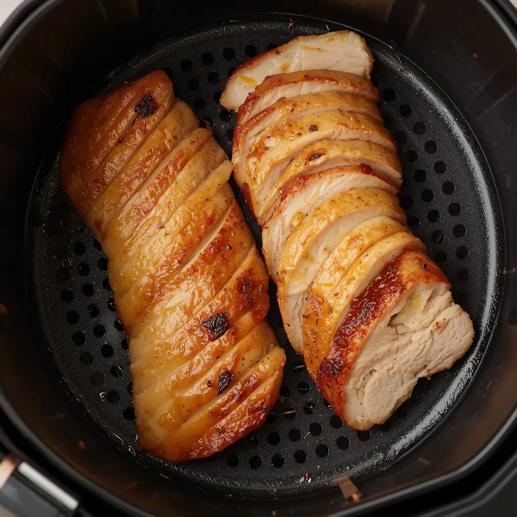 lomo de cerdo en freidora de aire jugoso