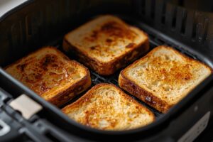 Pan Tostado en Freidora de Aire — Tiempo Exacto para que Quede Crujiente