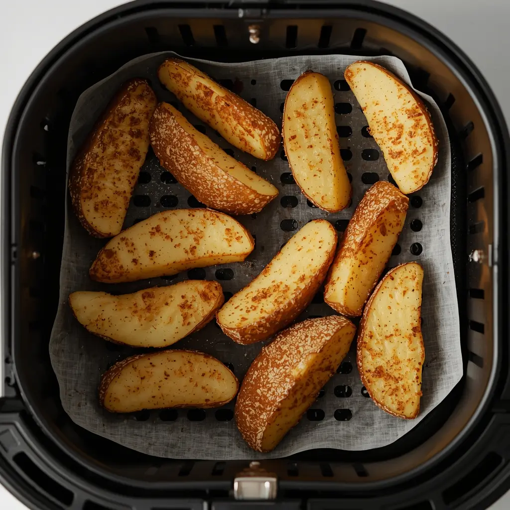 patatas gajo en freidora de aire crujientes