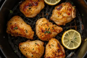 Pollo al Limón en Freidora de Aire — Tiempo Exacto y Receta Fácil