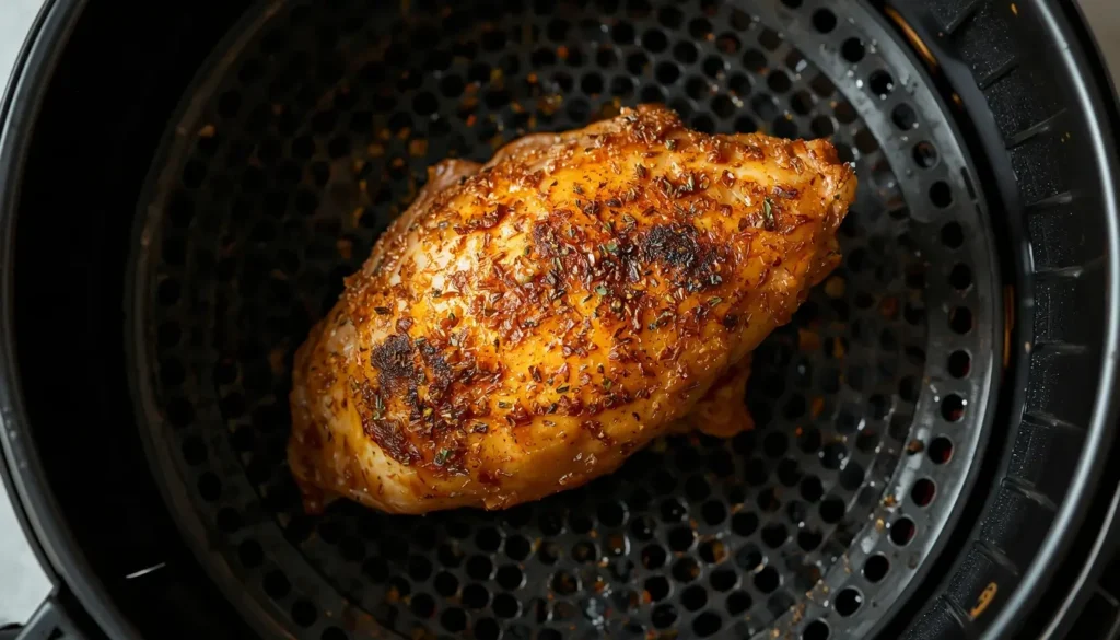 pechuga pollo entera freidora de aire resultado jugoso