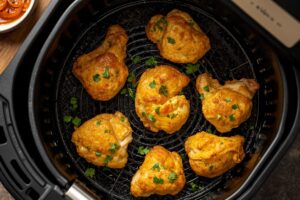 Pollo al Curry en Freidora de Aire — Tiempo Exacto