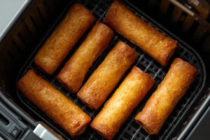 Rollitos de Primavera en Freidora de Aire — Tiempo Exacto