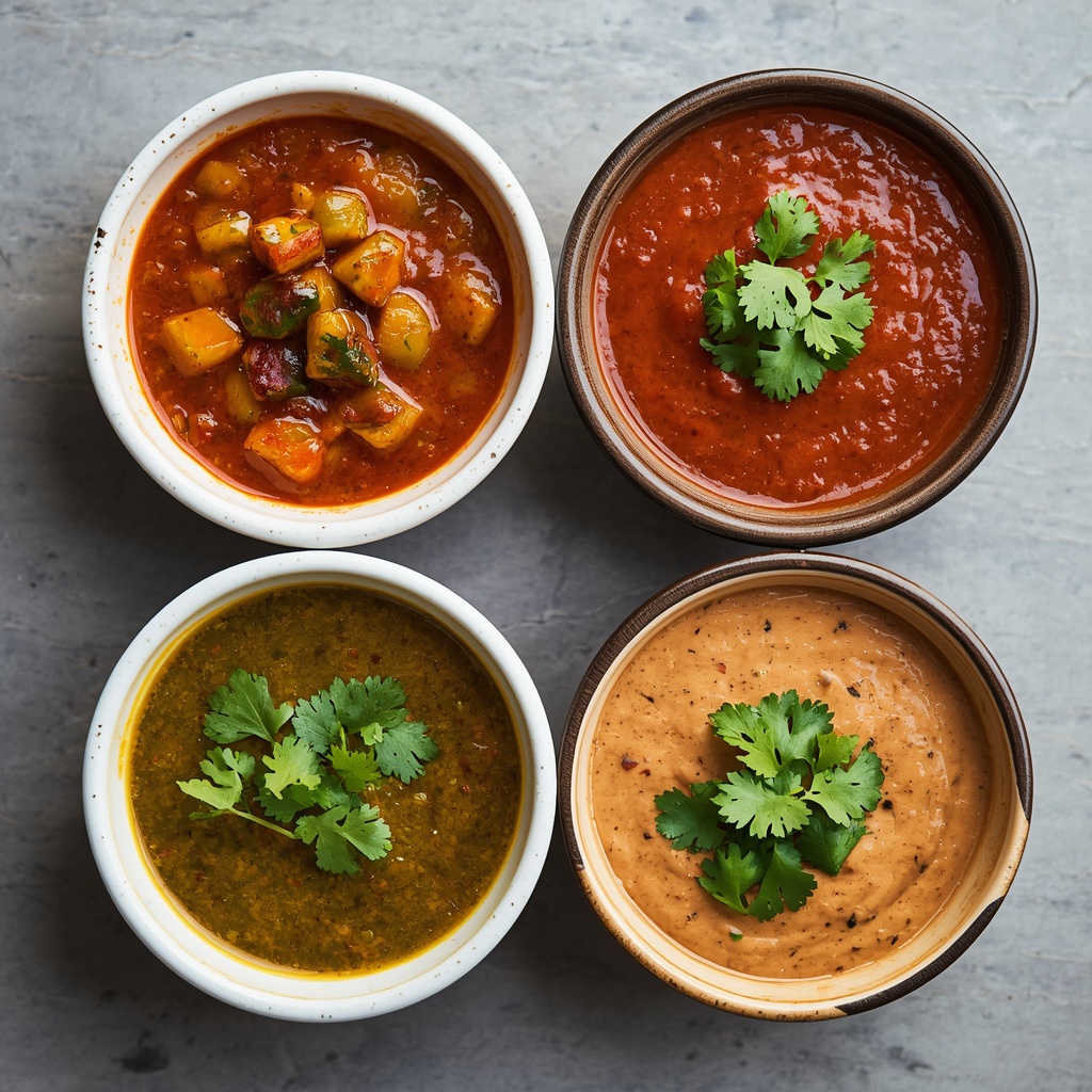 Salsas para tacos freidora aire – 4 recetas