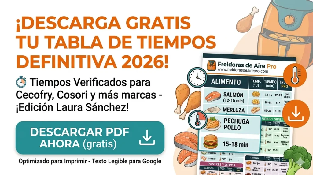 Tabla de tiempos gratuita por Laura Sánchez