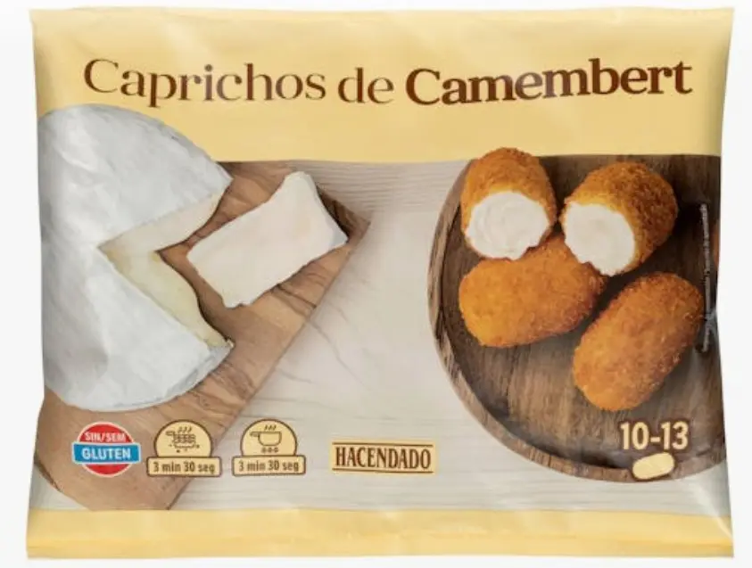 Preparando los caprichos de camembert mercadona airfryer en la cocina