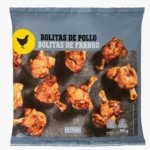 bolitas de pollo Mercadona airfryer doradas y crujientes en la cesta de la freidora