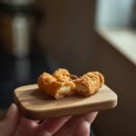 tequeños Mercadona airfryer dorados en la cesta de la freidora de aire