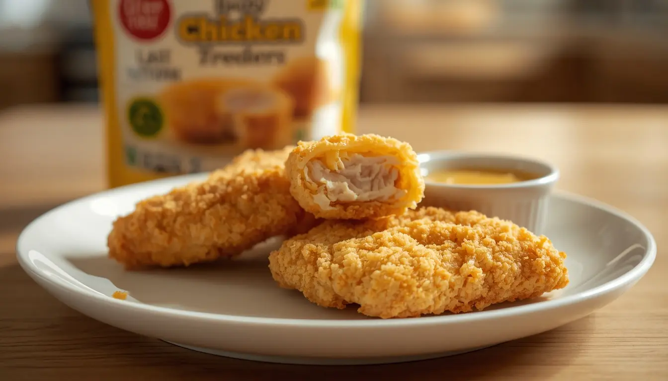 solomillos de pollo empanados sin gluten Mercadona en airfryer dorados y crujientes recién salidos de la freidora